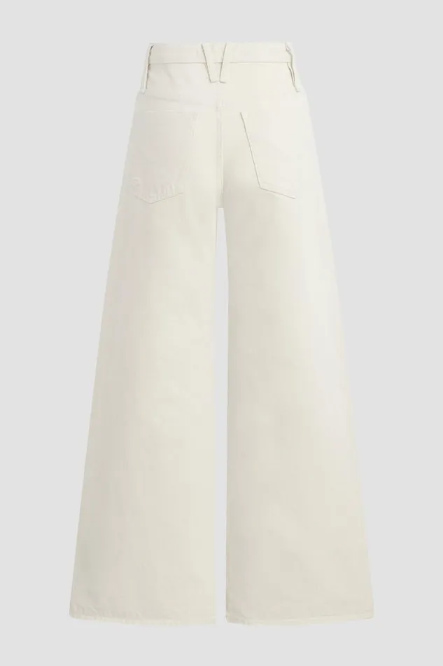 Hudson Jeans Wide Leg James HighRise Wide Leg Jean Ecru 8211 Women Hudson Jeans Wide Leg James HighRise Wide Leg Jean Ecru 8211 Women