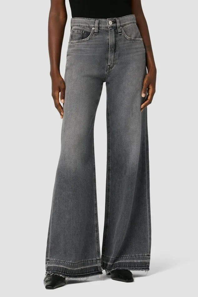Hudson Jeans Wide Leg Jodie HighRise Loose Wide Leg Jean Destructed Black 8211 Women Hudson Jeans Wide Leg Jodie HighRise Loose Wide Leg Jean Destructed Black 8211 Women