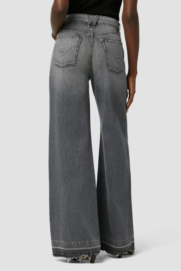 Hudson Jeans Wide Leg Jodie HighRise Loose Wide Leg Jean Destructed Black 8211 Women Hudson Jeans Wide Leg Jodie HighRise Loose Wide Leg Jean Destructed Black 8211 Women