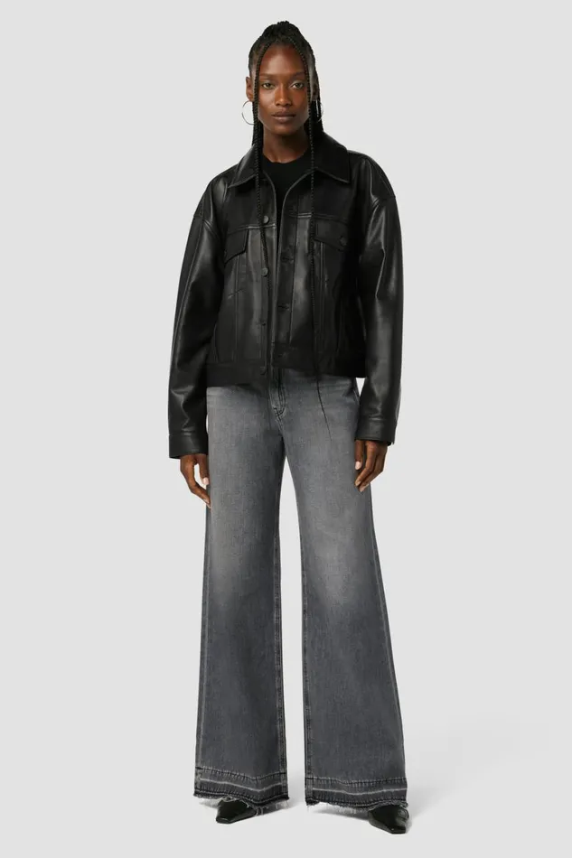 Hudson Jeans Wide Leg Jodie HighRise Loose Wide Leg Jean Destructed Black 8211 Women Hudson Jeans Wide Leg Jodie HighRise Loose Wide Leg Jean Destructed Black 8211 Women