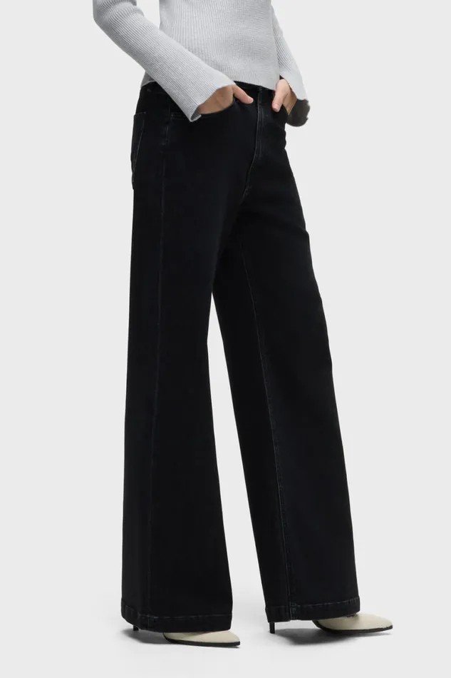 Hudson Jeans Wide Leg Jodie HighRise Wide Leg Jean Black 8211 Women Hudson Jeans Wide Leg Jodie HighRise Wide Leg Jean Black 8211 Women