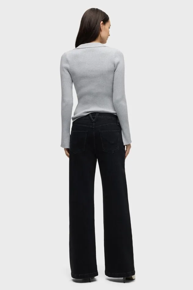 Hudson Jeans Wide Leg Jodie HighRise Wide Leg Jean Black 8211 Women Hudson Jeans Wide Leg Jodie HighRise Wide Leg Jean Black 8211 Women