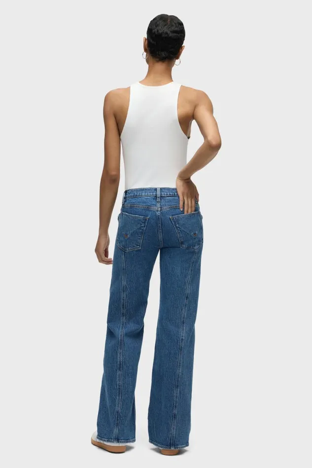 Hudson Jeans Wide Leg Lexi MidRise Seamed Wide Leg Salt Lake 8211 Women Hudson Jeans Wide Leg Lexi MidRise Seamed Wide Leg Salt Lake 8211 Women
