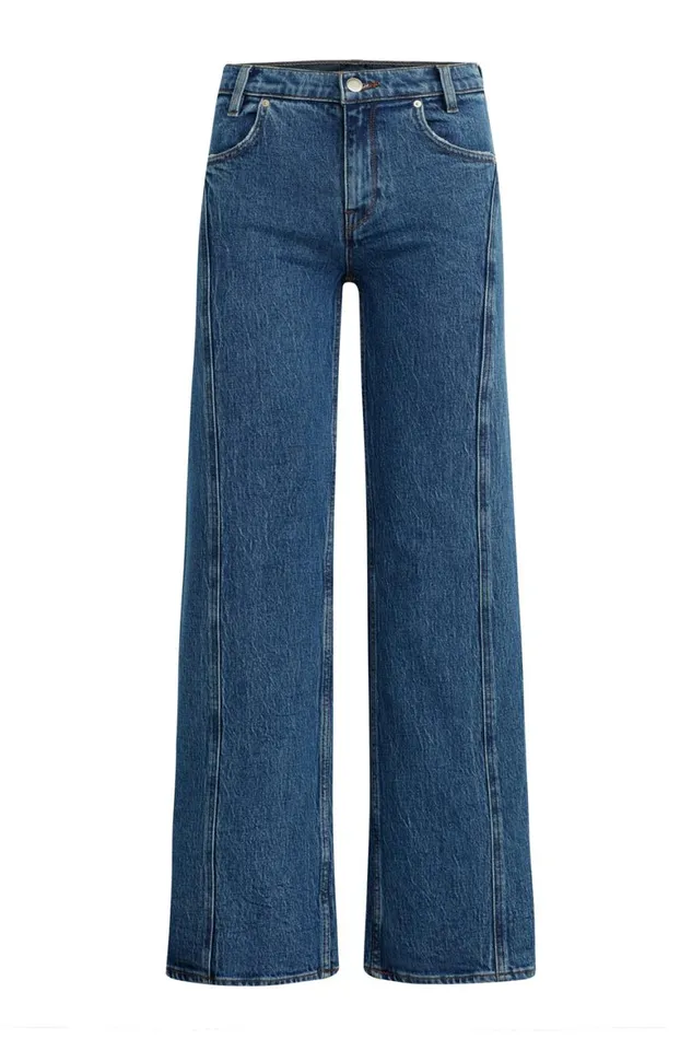 Hudson Jeans Wide Leg Lexi MidRise Seamed Wide Leg Salt Lake 8211 Women Hudson Jeans Wide Leg Lexi MidRise Seamed Wide Leg Salt Lake 8211 Women