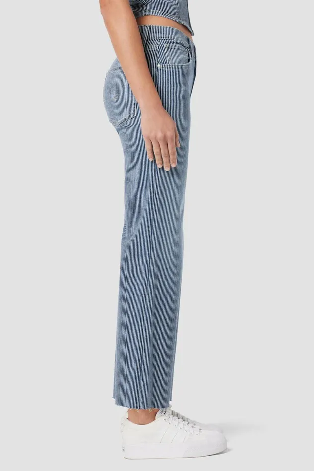 Hudson Jeans Wide Leg Rosie HighRise Wide Leg Ankle Jean Railroad Stripe 8211 Women Hudson Jeans Wide Leg Rosie HighRise Wide Leg Ankle Jean Railroad Stripe 8211 Women