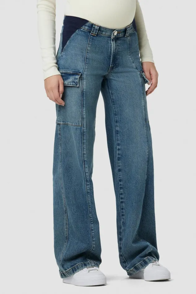 Hudson Jeans Wide Leg Utility Wide Leg Cargo Maternity Pant Deep Indigo 8211 Women Hudson Jeans Wide Leg Utility Wide Leg Cargo Maternity Pant Deep Indigo 8211 Women