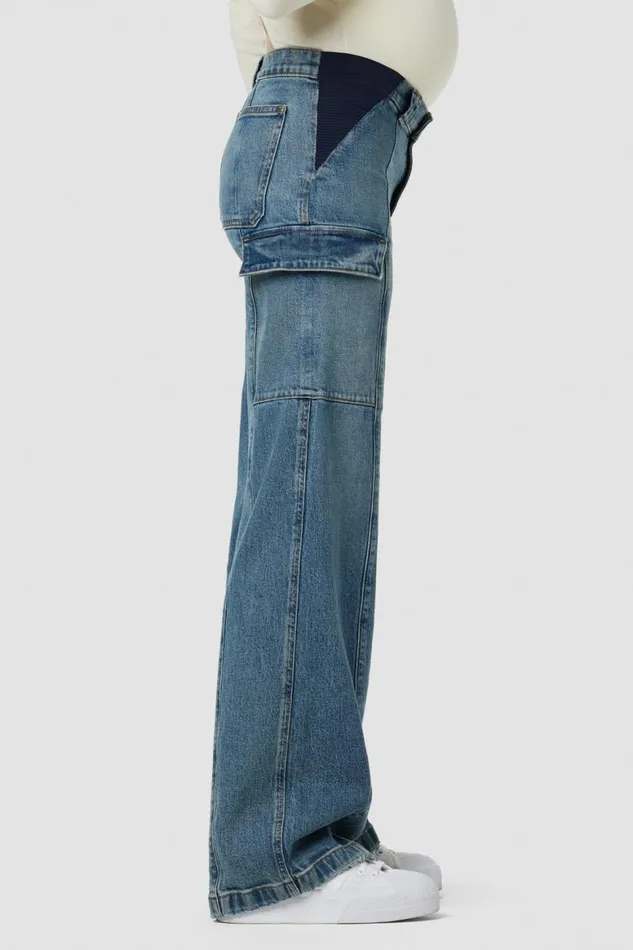 Hudson Jeans Wide Leg Utility Wide Leg Cargo Maternity Pant Deep Indigo 8211 Women Hudson Jeans Wide Leg Utility Wide Leg Cargo Maternity Pant Deep Indigo 8211 Women