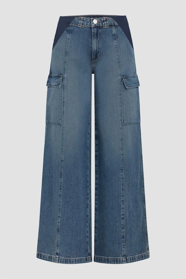 Hudson Jeans Wide Leg Utility Wide Leg Cargo Maternity Pant Deep Indigo 8211 Women Hudson Jeans Wide Leg Utility Wide Leg Cargo Maternity Pant Deep Indigo 8211 Women