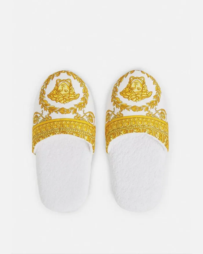 I Baroque Slippers White Home and Lifestyle Versace Slippers