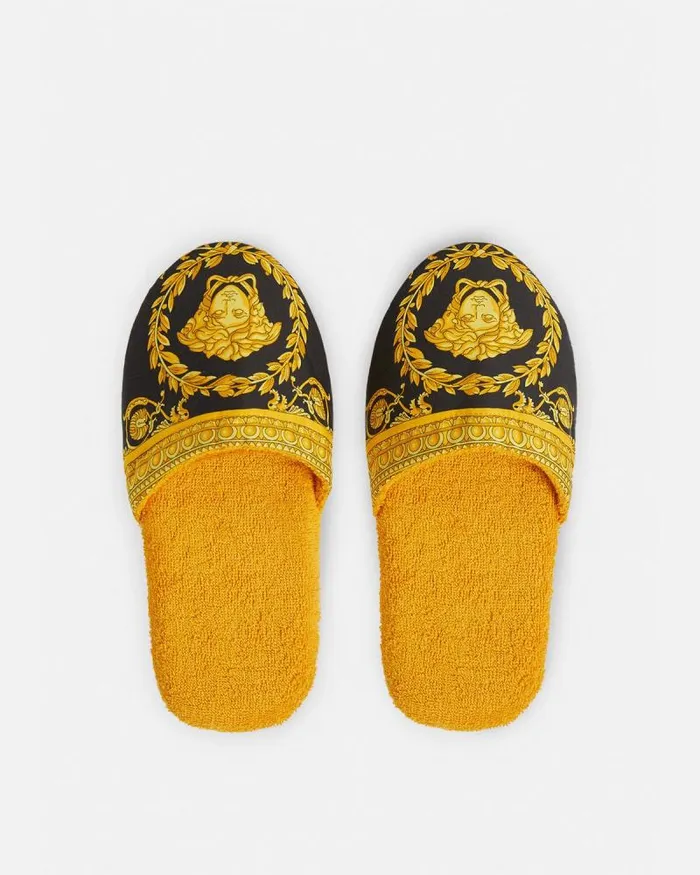 I Baroque Slippers Yellow Home and Lifestyle Versace Slippers