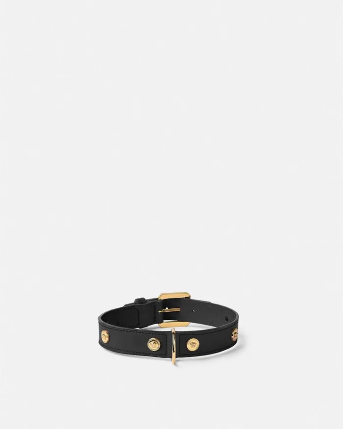 Icon Large Pet Collar Black Home and Lifestyle Versace Pet Accessories