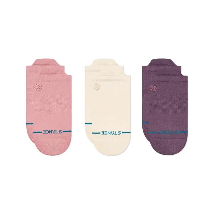 Icon Low Tab Socks 3 Pack Pink MenWomen Stance Tab