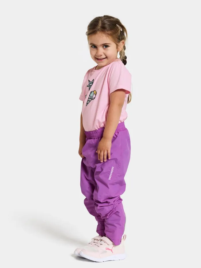 Idur Kids039 Pants Tulip Purple Kids Didriksons Waterproof Trousers