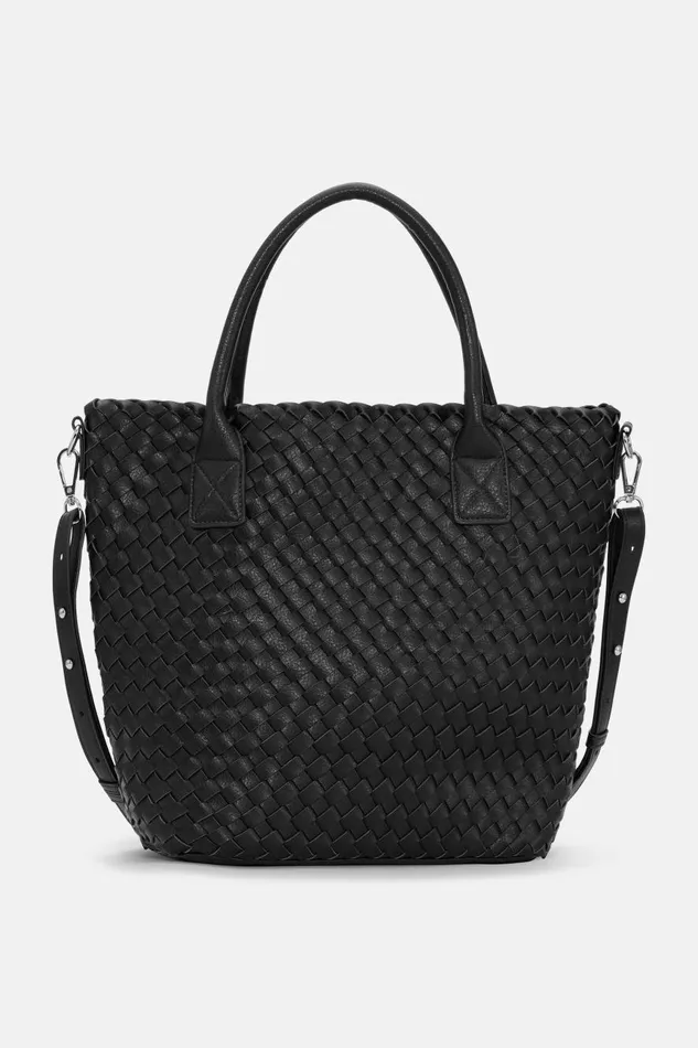 Ilse Jacobsen Crossbody Tote Bag 8211 Black Gun Metal Women Tote Bags Ilse Jacobsen Crossbody Tote Bag 8211 Black Gun Metal Women Tote Bags