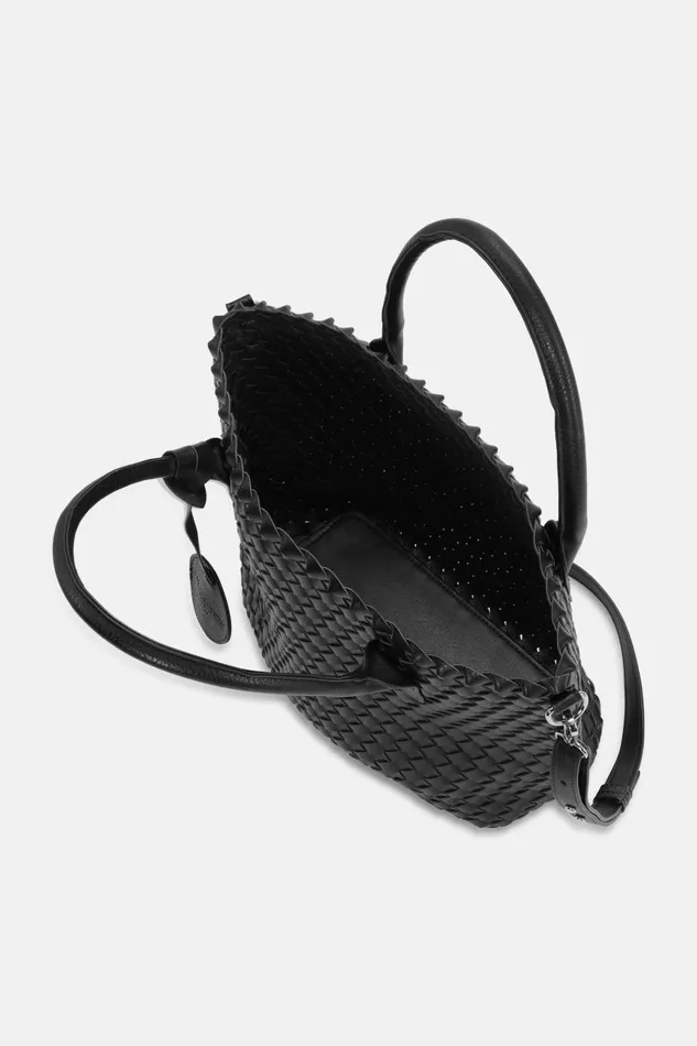 Ilse Jacobsen Crossbody Tote Bag 8211 Black Gun Metal Women Tote Bags Ilse Jacobsen Crossbody Tote Bag 8211 Black Gun Metal Women Tote Bags