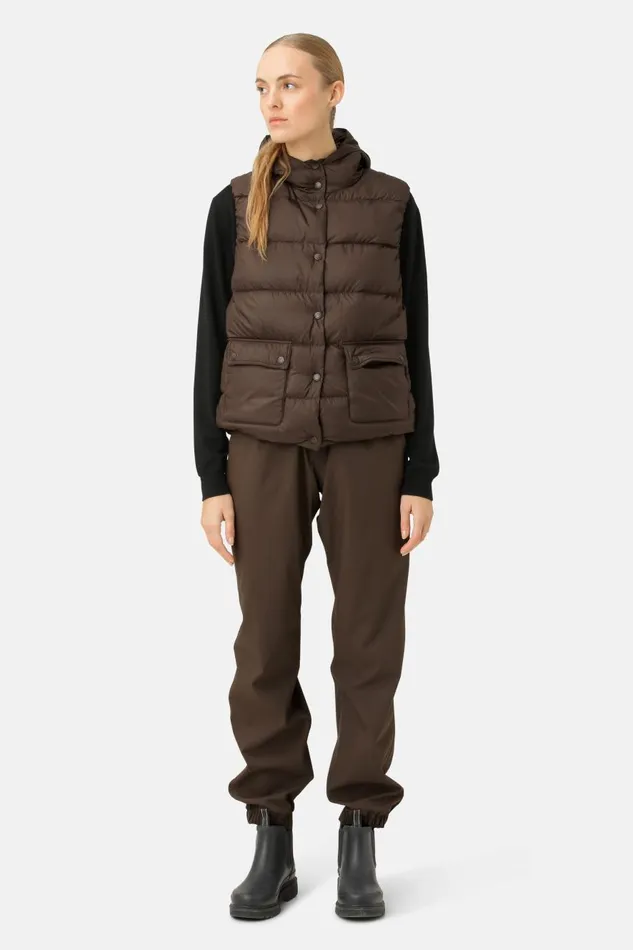 Ilse Jacobsen Down Vest 8211 Chocolate Brown Women Jackets And Coats