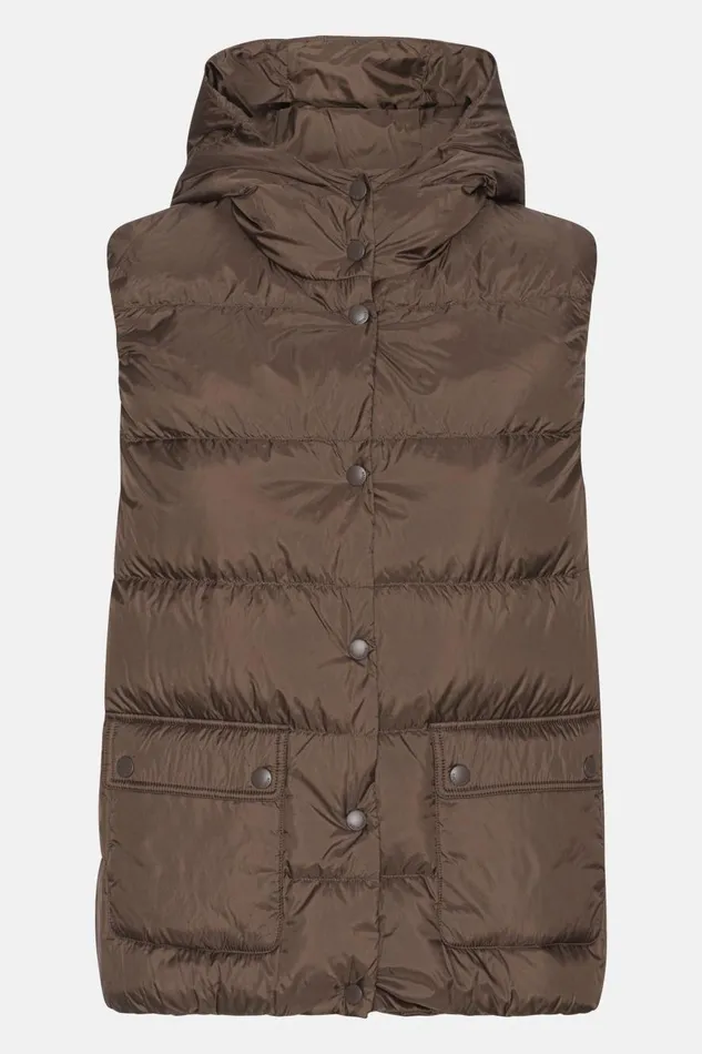 Ilse Jacobsen Down Vest 8211 Chocolate Brown Women Jackets And Coats