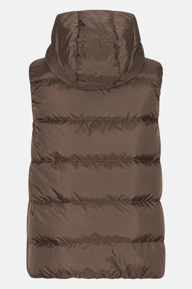 Ilse Jacobsen Down Vest 8211 Chocolate Brown Women Jackets And Coats