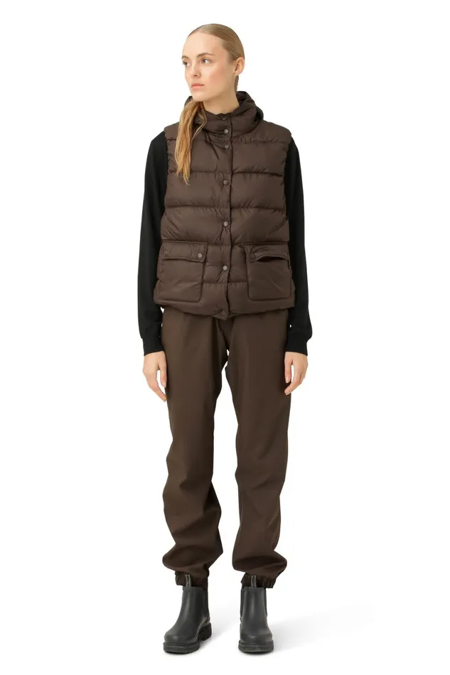 Ilse Jacobsen Down Vest 8211 Chocolate Brown Women Jackets And Coats
