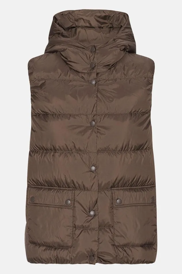 Ilse Jacobsen Down Vest 8211 Chocolate Brown Women Jackets And Coats