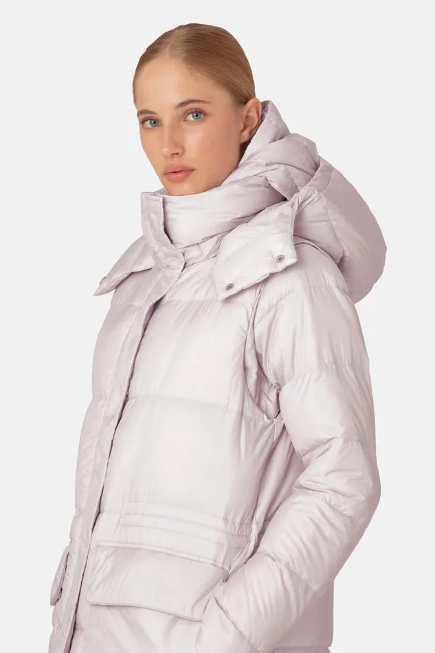 Ilse Jacobsen Long Down Vest 8211 Concrete Women Jackets And Coats