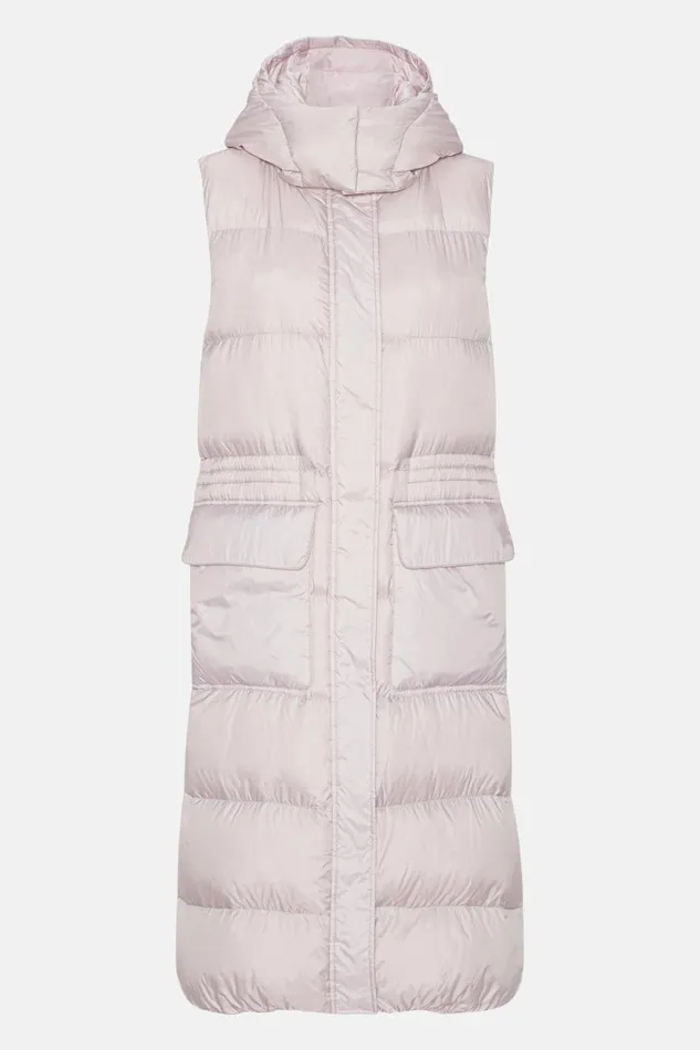 Ilse Jacobsen Long Down Vest 8211 Concrete Women Jackets And Coats