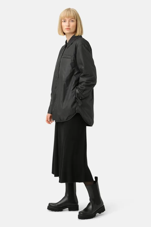 Ilse Jacobsen Padded Shirt 8211 Black Women Jackets And Coats