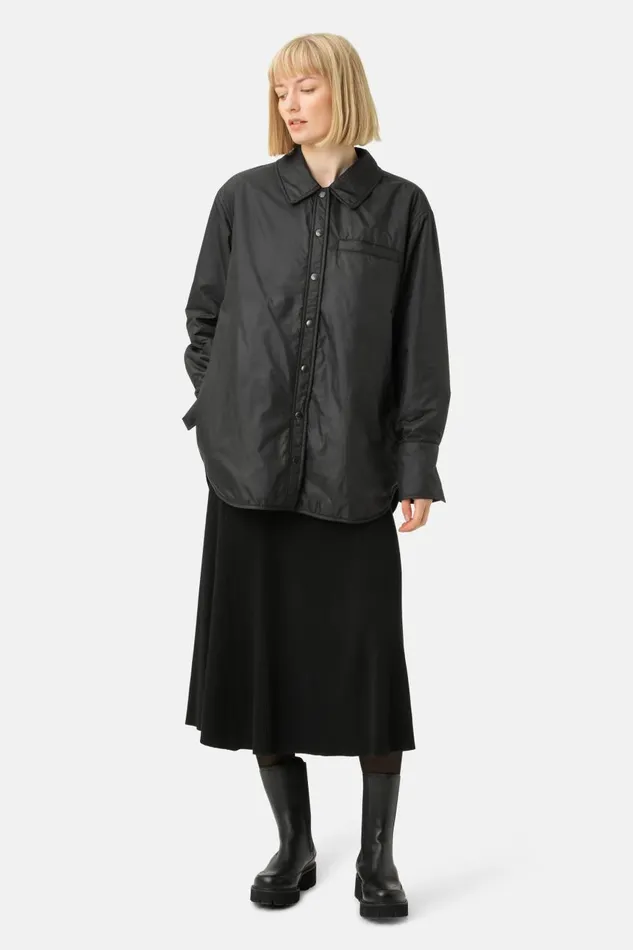 Ilse Jacobsen Padded Shirt 8211 Black Women Jackets And Coats