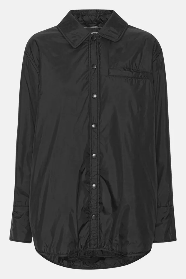 Ilse Jacobsen Padded Shirt 8211 Black Women Jackets And Coats