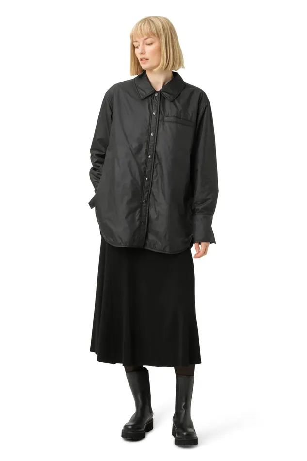 Ilse Jacobsen Padded Shirt 8211 Black Women Jackets And Coats