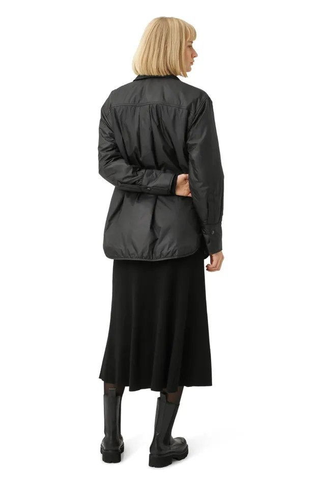 Ilse Jacobsen Padded Shirt 8211 Black Women Jackets And Coats