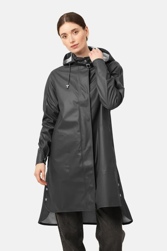 Ilse Jacobsen Raincoat 8211 Dark Shadow Women Raincoats
