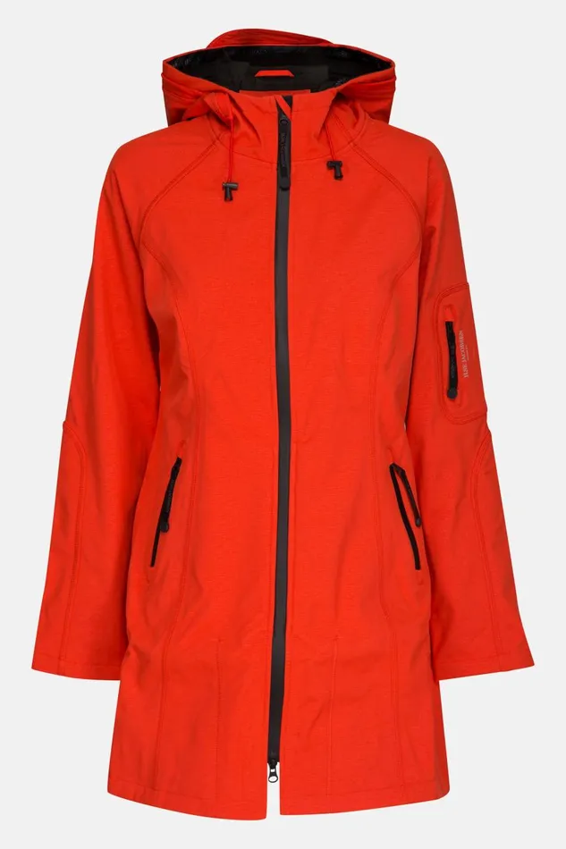 Ilse Jacobsen Raincoat 8211 Warm Orange Women Raincoats