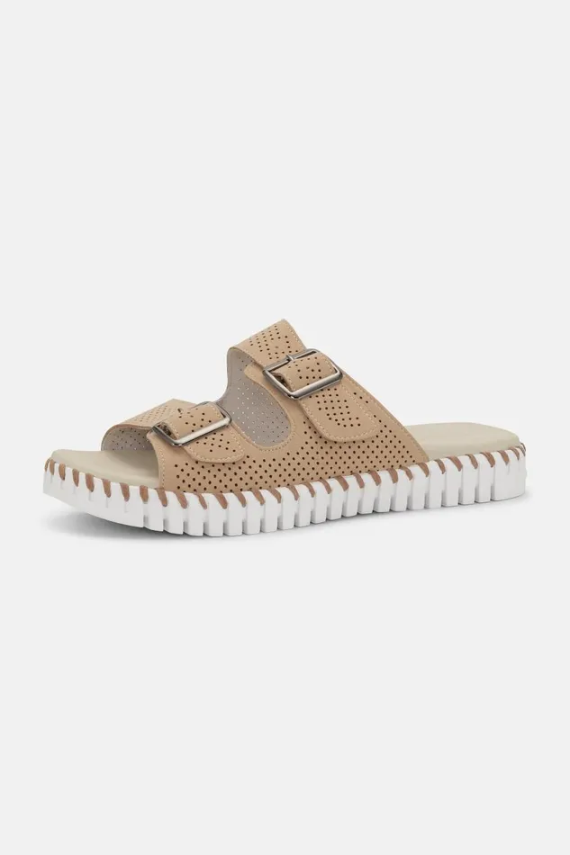 Ilse Jacobsen Sandals 8211 Latte Women Tulip Flats Ilse Jacobsen Sandals 8211 Latte Women Tulip Flats