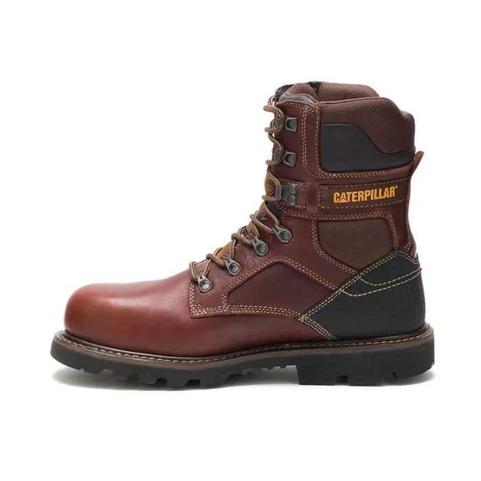 Indiana 20 Steel Toe Work Boot Brown Men Cat Footwear Boots
