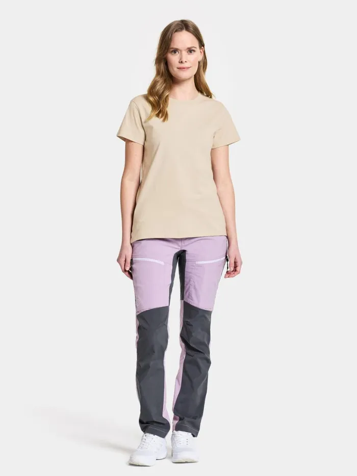 Ingar TShirt Light Beige Women Didriksons Tshirts Ingar TShirt Light Beige Women Didriksons Tshirts