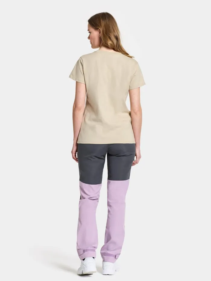 Ingar TShirt Light Beige Women Didriksons Tshirts Ingar TShirt Light Beige Women Didriksons Tshirts