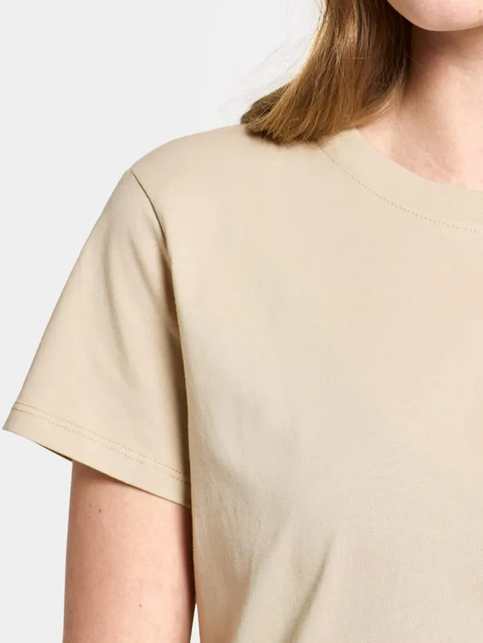 Ingar TShirt Light Beige Women Didriksons Tshirts Ingar TShirt Light Beige Women Didriksons Tshirts