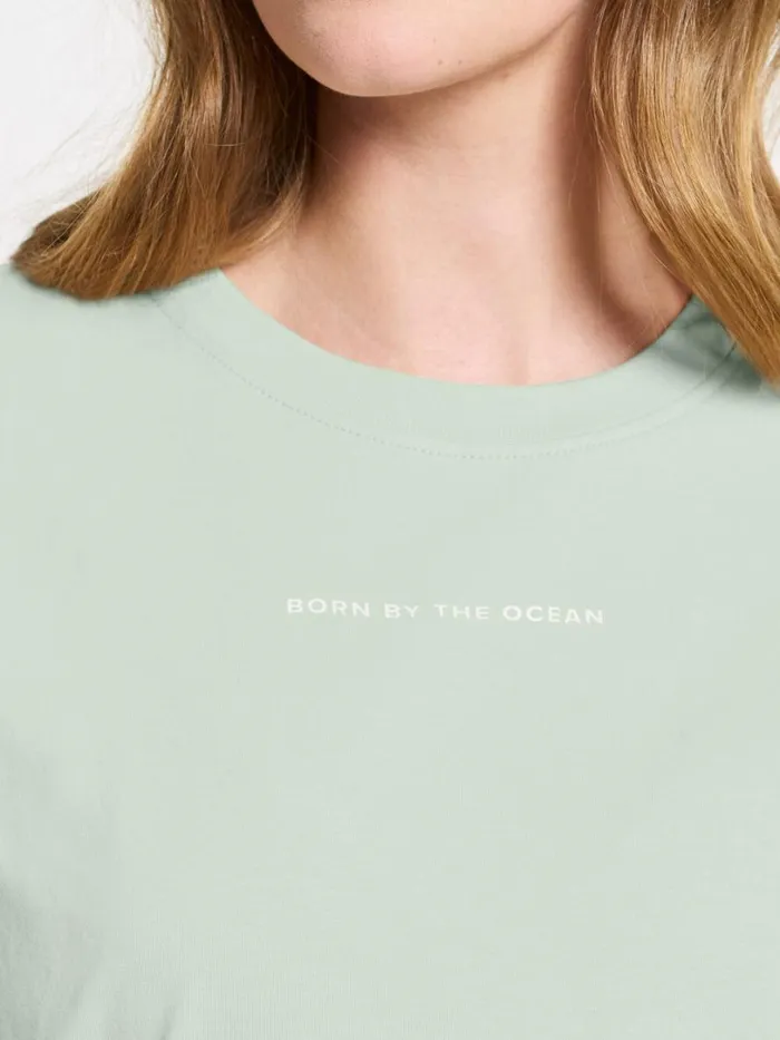 Ingar TShirt Printed Pale Mint Women Didriksons Tshirts