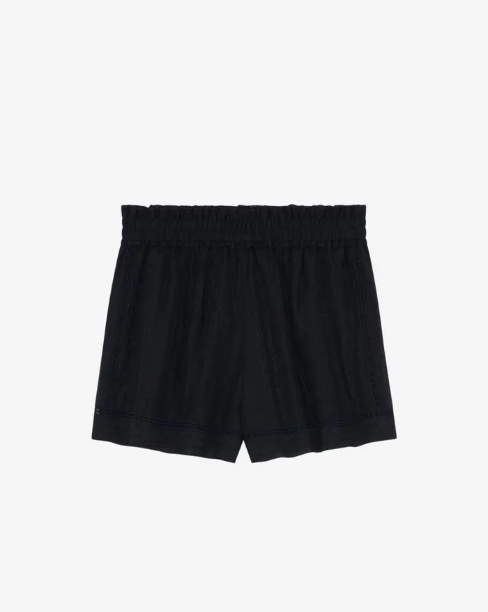 IRO DAVINIA FLOWY HIGHWAISTED SHORTS Black Women Shorts and Skirts