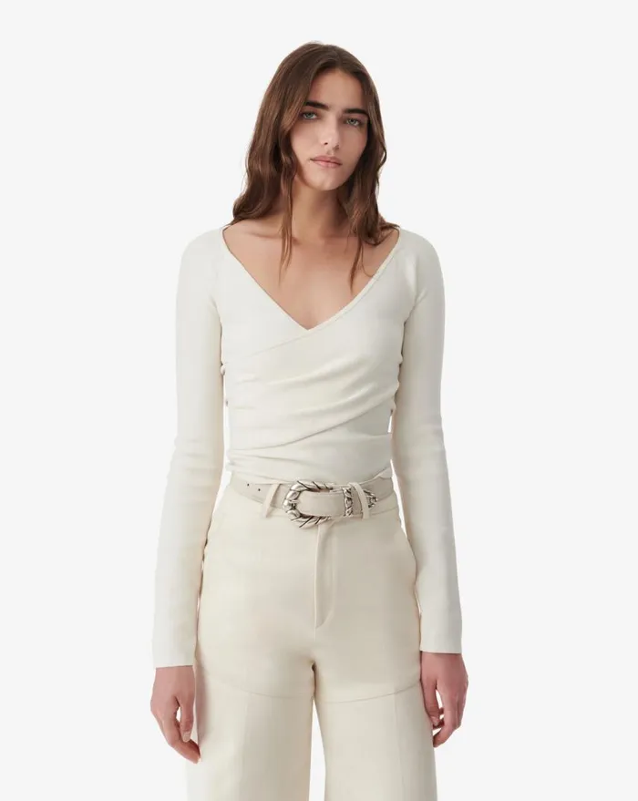 IRO ELOI SWEATER Cloudy White Women Tops and Shirts