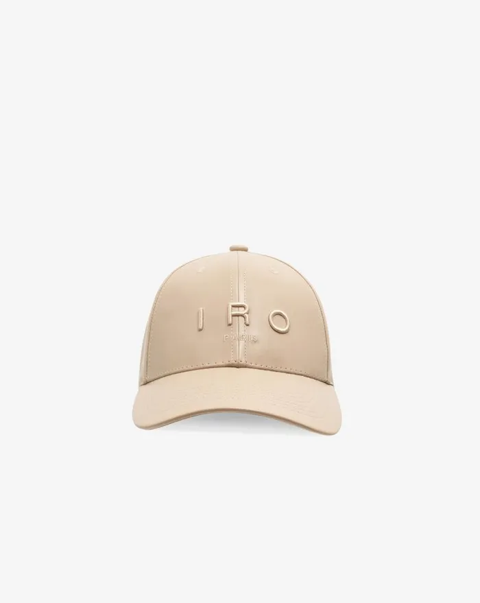 IRO GREB EMBROIDERED CAP Taupe Women Hats