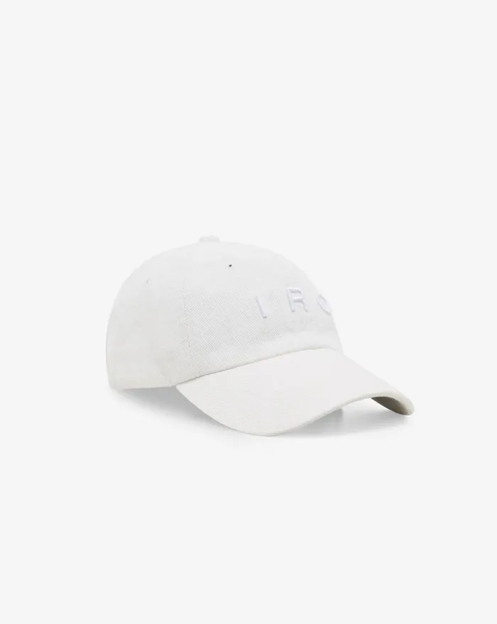 IRO GREB EMBROIDERED DENIM CAP Denim Off White Women Hats