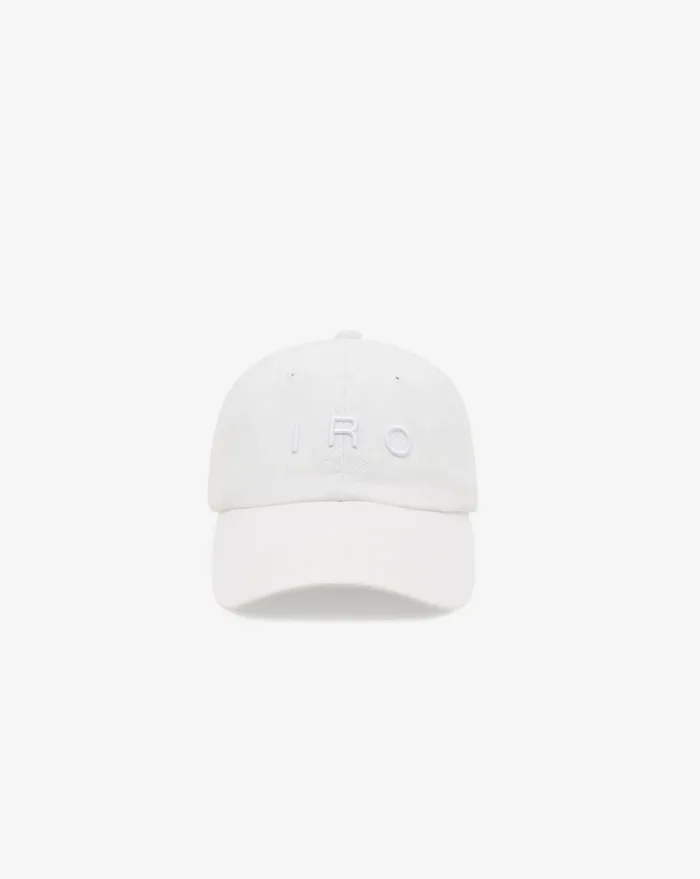 IRO GREB EMBROIDERED DENIM CAP Denim Off White Women Hats