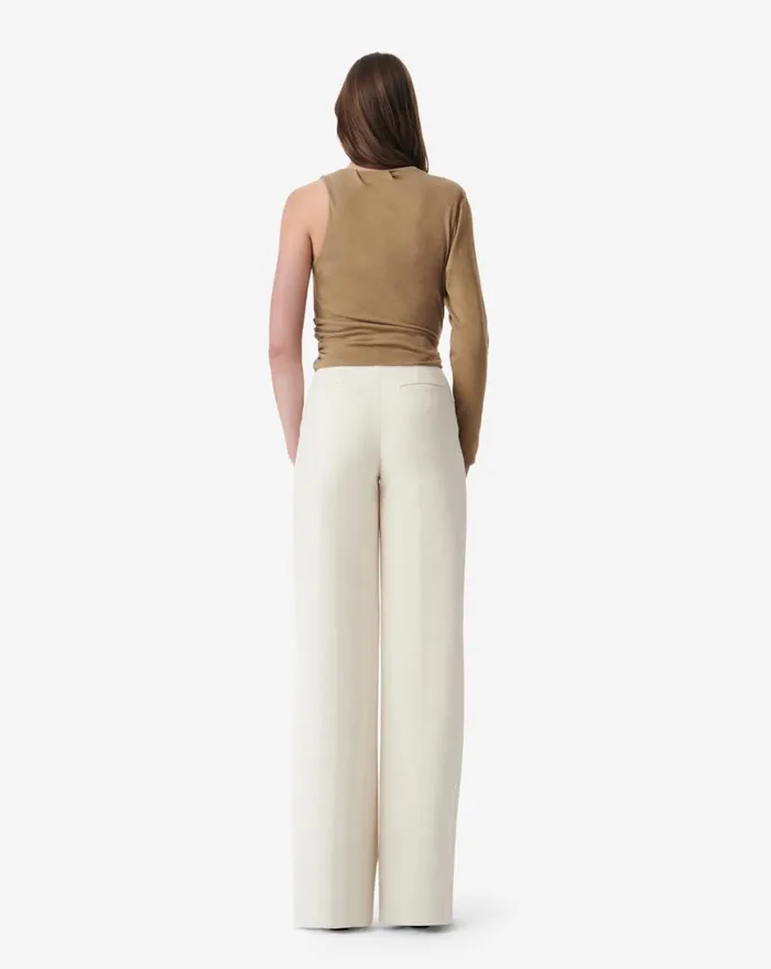 IRO JOVANKA ASYMMETRICAL TOP Khaki Women Tops and Shirts