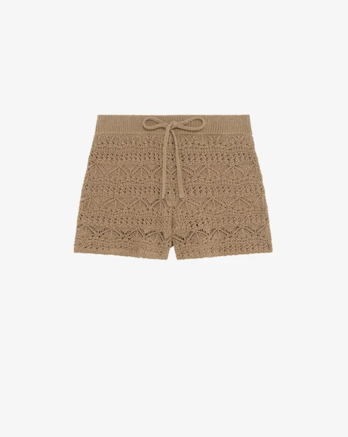 IRO LOREEN CROCHET SHORTS Black Women Shorts and Skirts