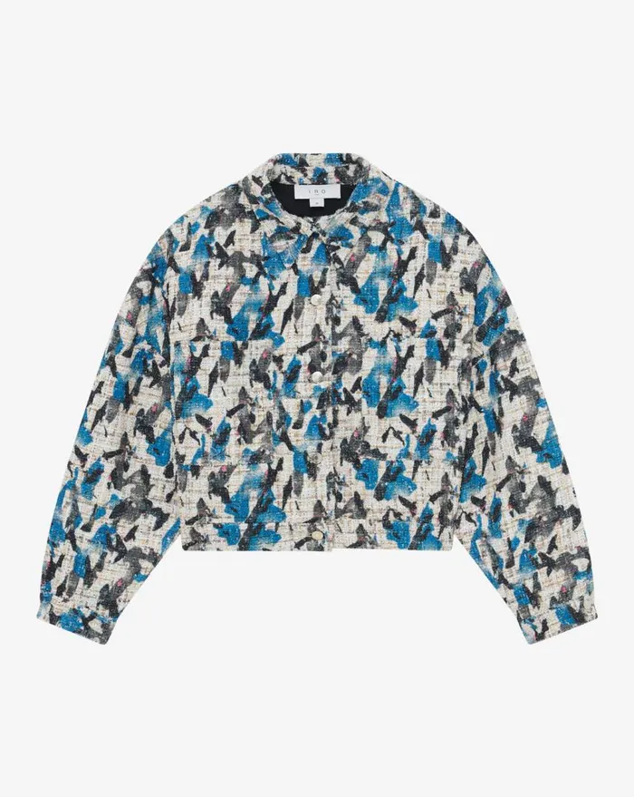 IRO NOORI SHORT SEQUINED TWEED JACKET Multico Women Jackets and Coats