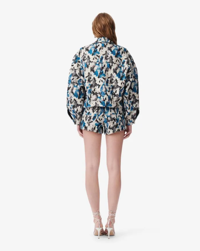 IRO NOORI SHORT SEQUINED TWEED JACKET Multico Women Jackets and Coats