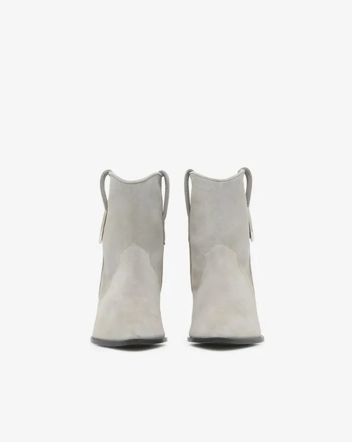 IRO OPALE SUEDE LEATHER ANKLE BOOTS Cloud Women Boots