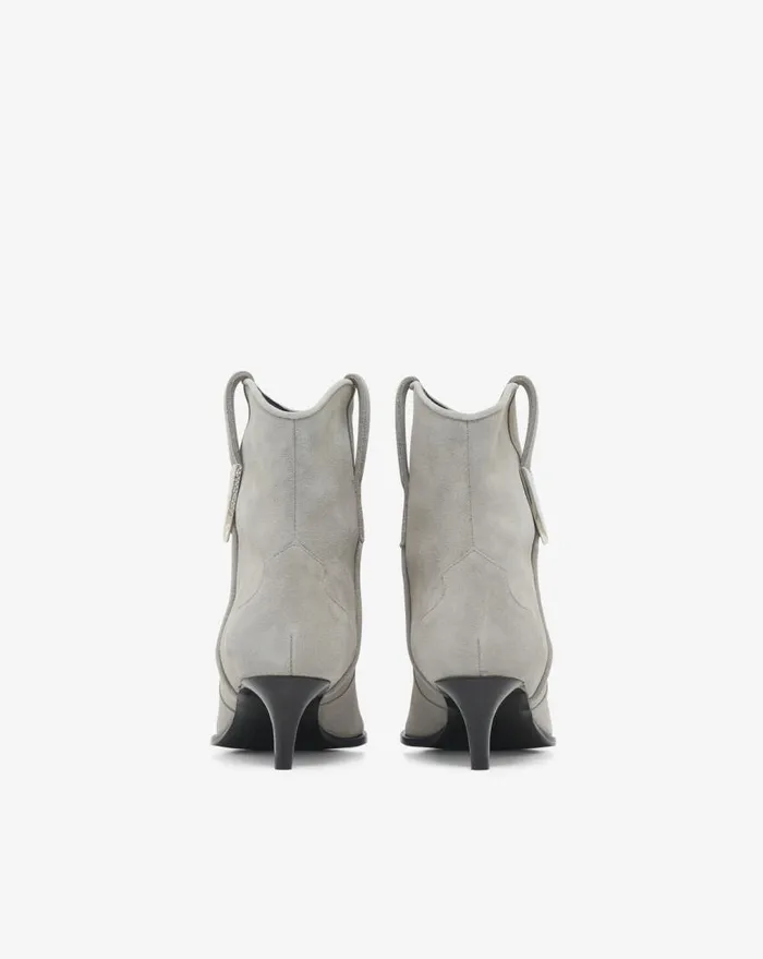 IRO OPALE SUEDE LEATHER ANKLE BOOTS Cloud Women Boots